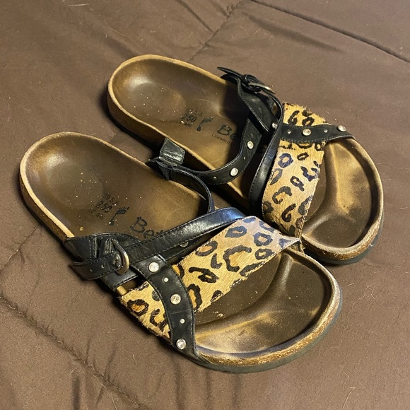 leopard print birkenstocks